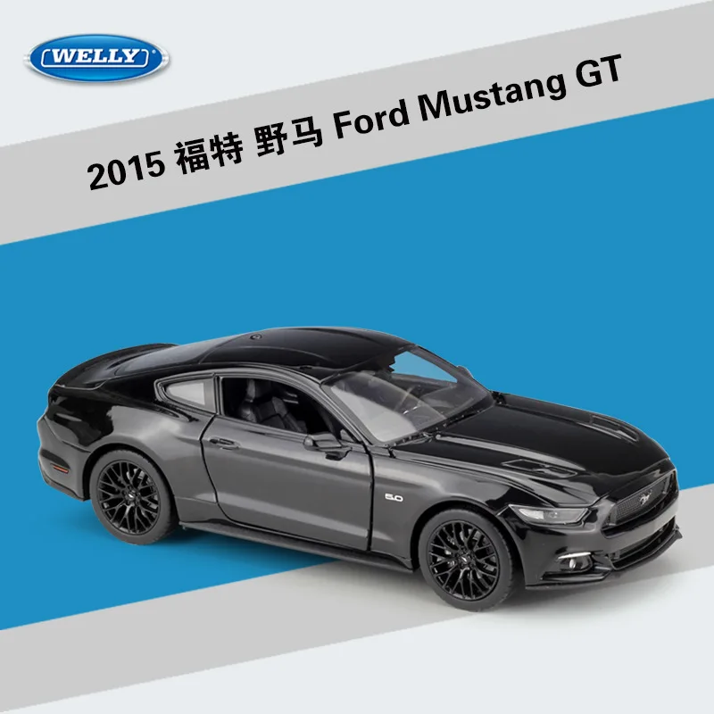 Willie WELLY1:24 Ford Mustang GT 2015 Simulation Alloy Car Model