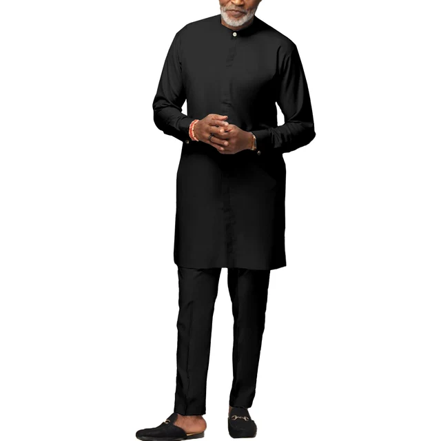 Afam Long Sleeve Dashiki Outfit - Image 2