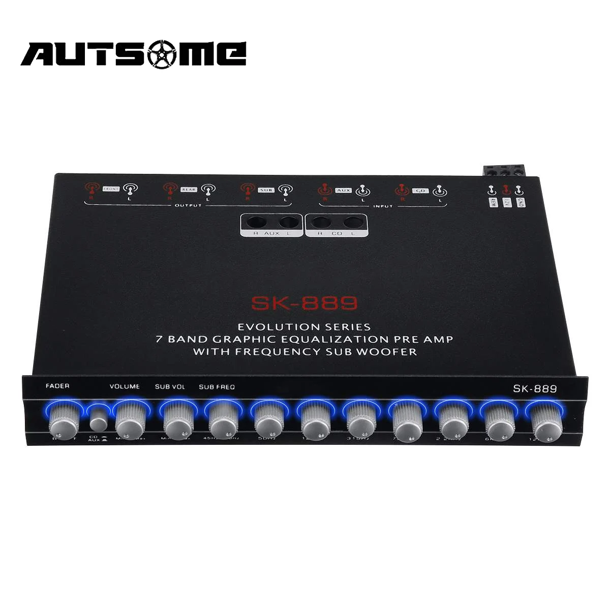 Car Home Audio Power Hifi Amplifier 7 Channel 12v Car Digital Amplifer