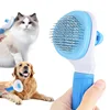 Cat Brush Remove Hair Stainless Steel Pet Hair Removal Comb Non Slip Pet Grooming Brush Dog Combs Brushes Cat Accessorie 1
