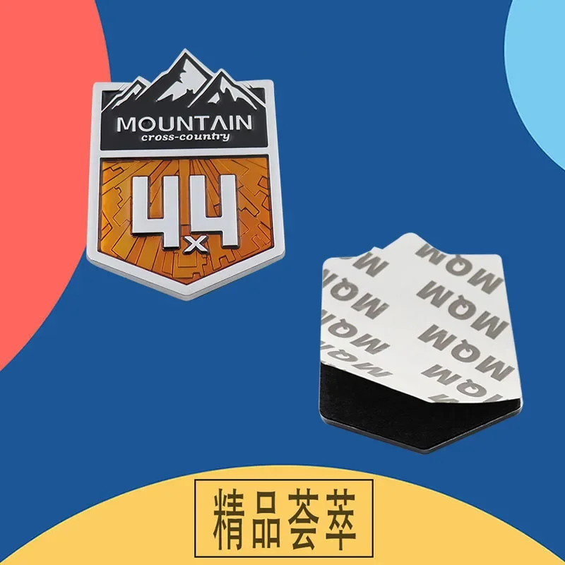 FJ 크루저 자동차 펜더 사이드 트렁크 데칼 엠블럼 배지 스티커, 3D 자동차 스타일링, 4X4 마운틴 크로스 컨트리 4WD