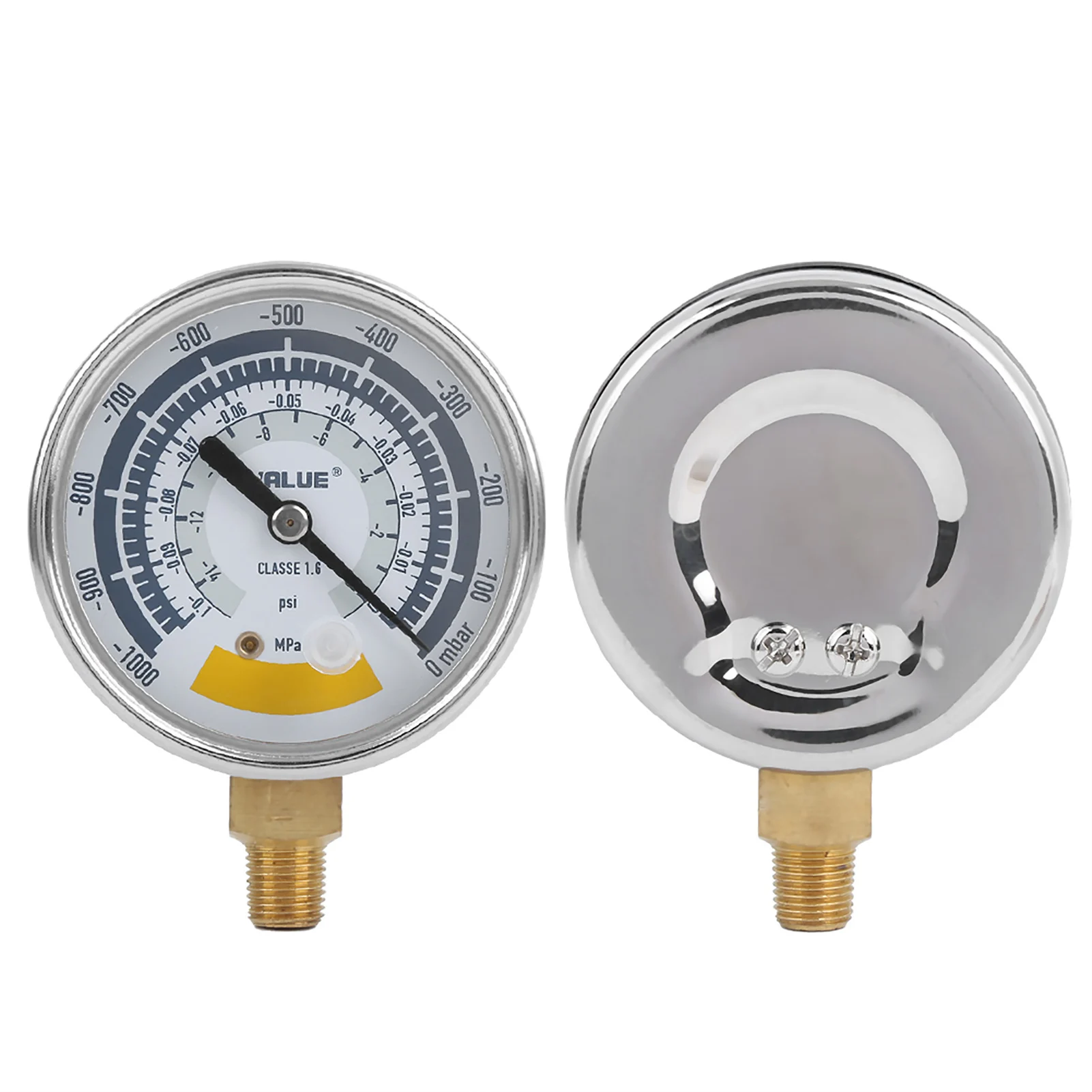 0-14psi Pressure Gauge Vacuum Gauge Pressure Accurate Instrument for Vacuum Pump 0-14psi NPT 1/8in Connector pressure vacuum gauge