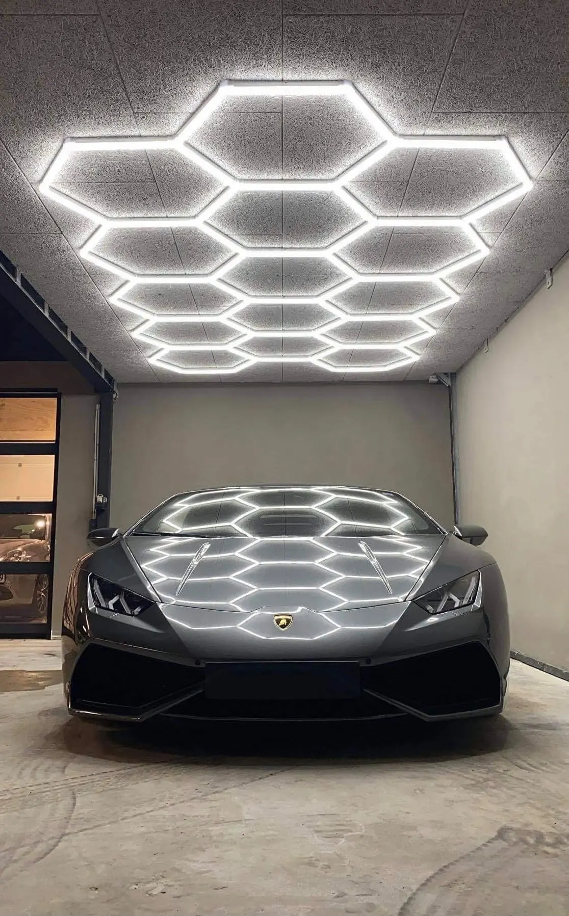 Lumières hexagonales à LED pour lavage de voiture, épissage aléatoire,  atelier, garage, salon de beauté, salon de coiffure, vente en gros, 6500K -  AliExpress