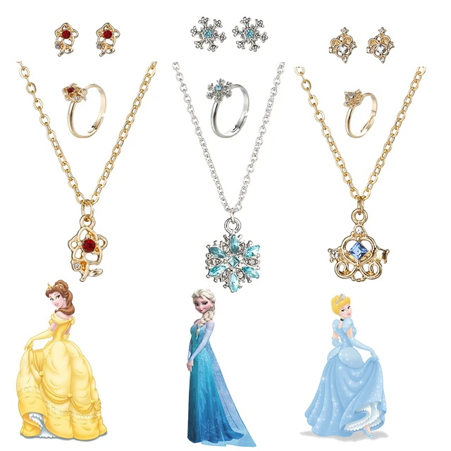 Frozen Girls Anna Elsa accessori per capelli bacchetta corona Set di  gioielli accessori per bambini Elsa Anna Princess fascia Cosplay regali per  bambini