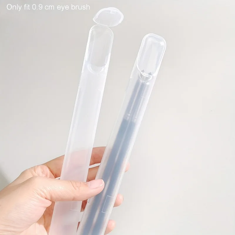 Clear Plastic Makeup Brush Organizers - Lightweight Travel Case with Freestanding Design & Secure,Portable Cosmetic Tool Holder 4