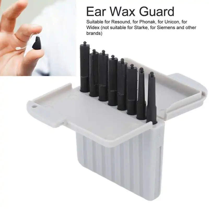 8Pcs/Box 2.5mm Hearing Aid Wax Guard Waterproof Oilproof Filters