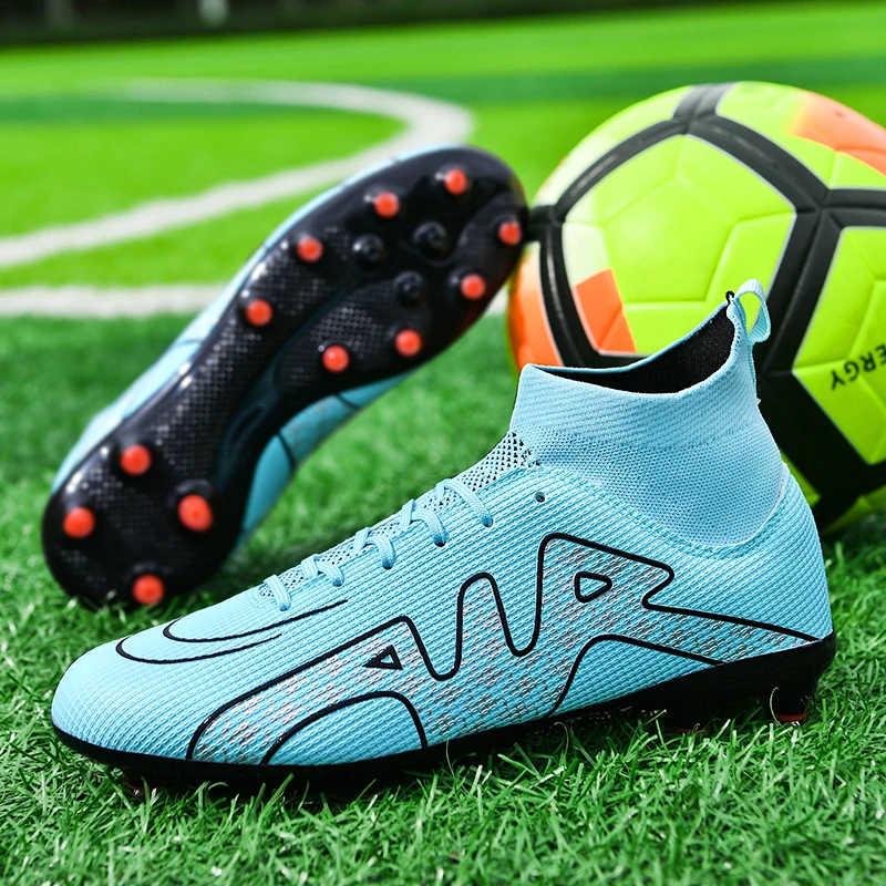 

Men High Low Ankle Soccer Shoes Elite Football Boots Adult Outdoor Training Wear-Resistant Soccer Chuteiras