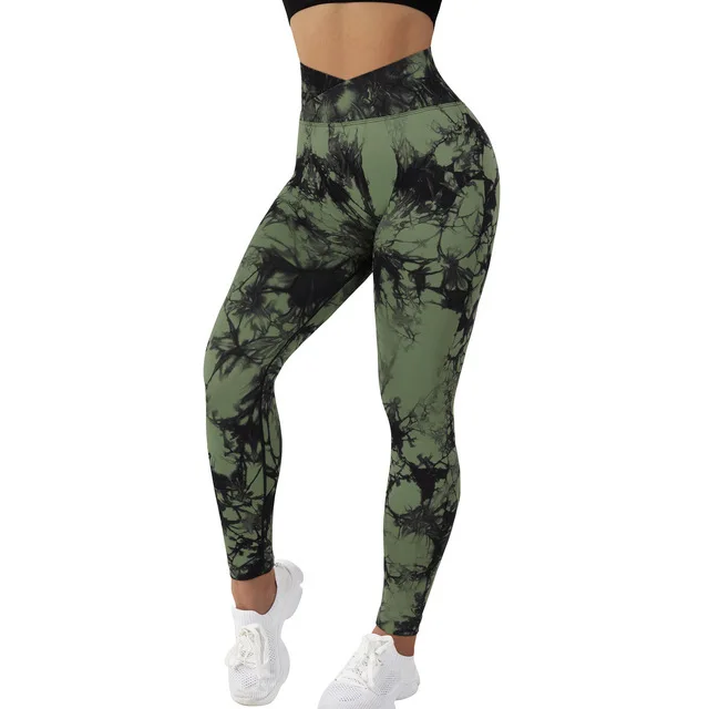 Women's High Waisted Camo Seamless Leggings 7/8 Length Workout Yoga Pants -  China Sport Wear and Yoga Wear price