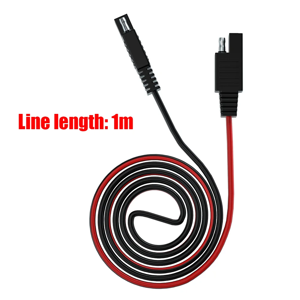 CS-1423B1 듀얼 포트 빠른 분리 와이어 배터리, SAE 커넥터 소켓 케이블, 1m