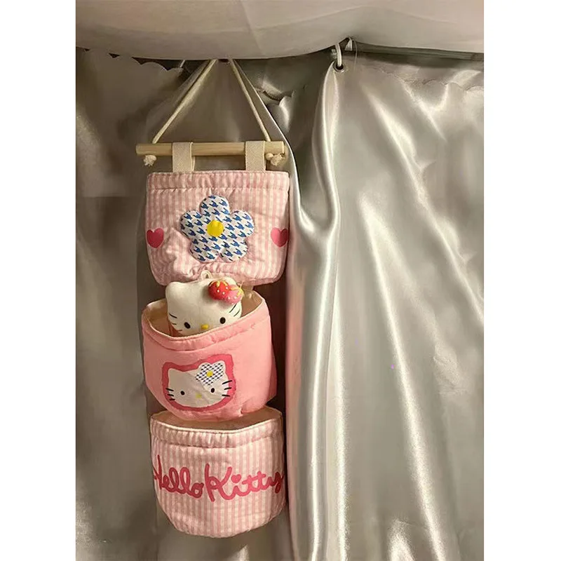 

Подвесная сумка для хранения Hello kitty, подвесная сумка, прикроватная дверь, тканевая сумка для хранения, артефакт для хранения комнаты