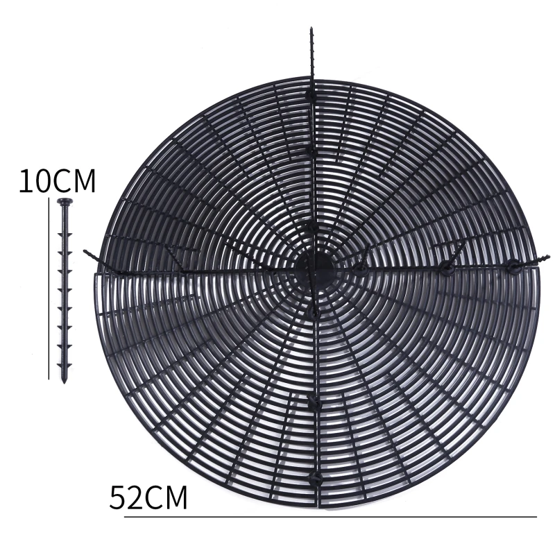 Black round 52cm