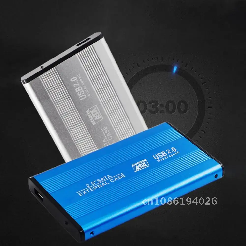 알루미늄 합금 하드 디스크 케이스, 경량 둥근 모서리, 유용한 2.5 인치 USB 2.0 외장 하드 디스크 커버, 하드 디스크 쉘