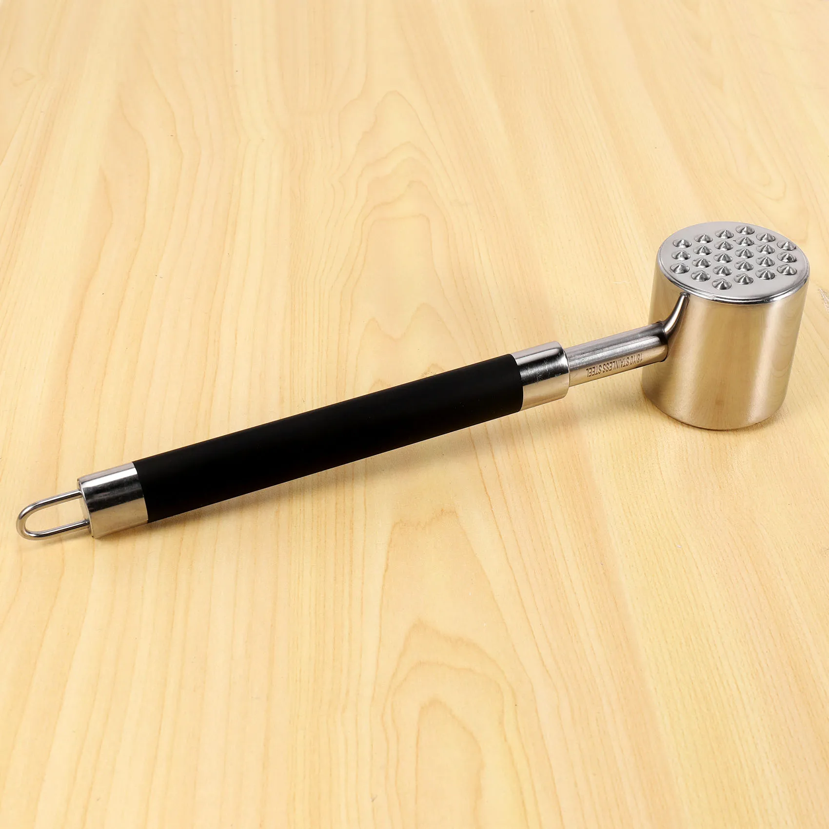 Meat Tenderizer Mallet Hammer-Stainless Steel-Dual-Sided Tool for Tenderizing, Dishwasher Safe