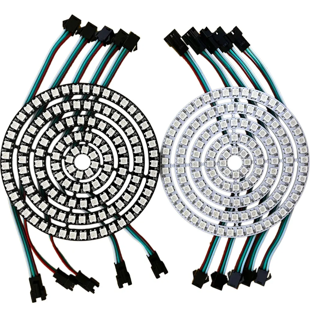 Colorful RGB LED Circle with Individually Addressable Pixels - DIY Round Pixel Ring