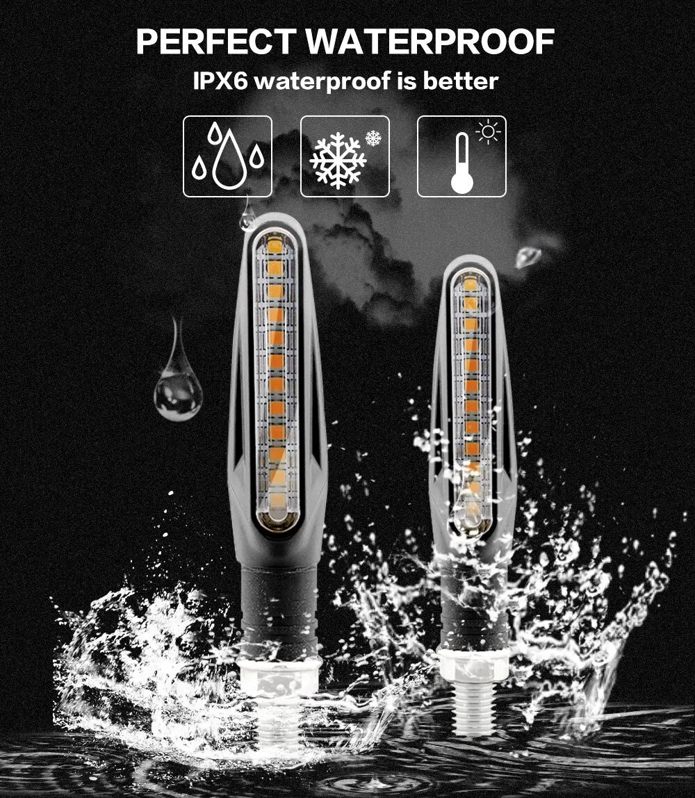 Bright LED Motorcycle Lights -Flash Kit Amber Headlight Tail Bright LED Motorcycle Lights -Flash Kit Amber Headlight Tail