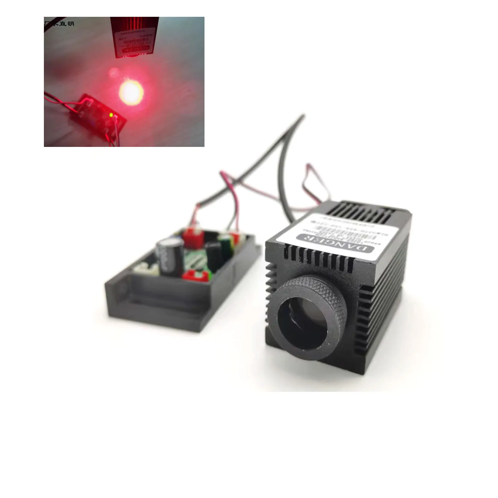 638nm 658nm 100-400mW Orange Red / Red Fat Beam Laser Module Stage Lamp