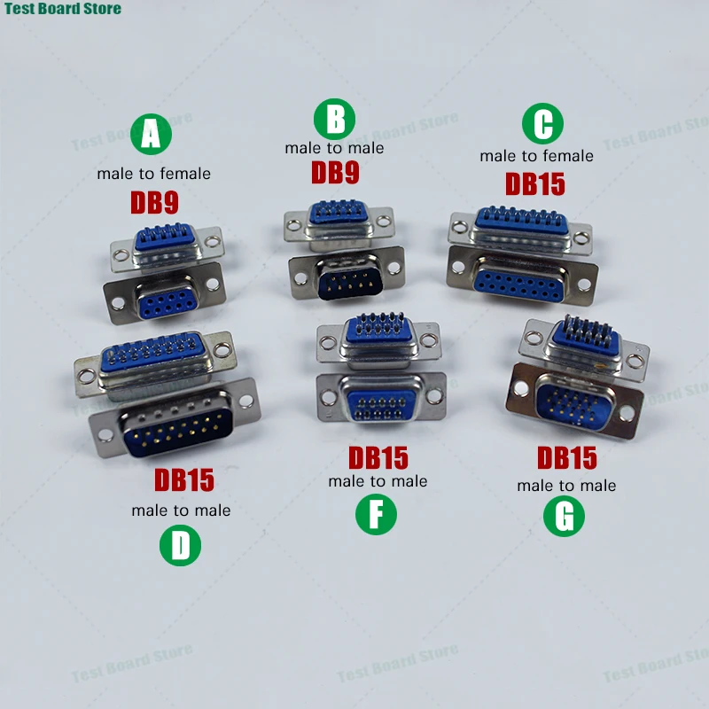

1piece DB9/DB15/DR9/DR15 9P/15P blue soldered serial port connector socket D-SUB adapter PCB adapter