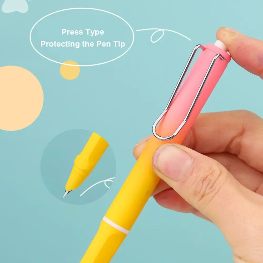 0.38mm Gradient Color Fountain Pen EF Nib Ink Pen Retractable Converter Filler Students Gift School Office Supplies fountain pen