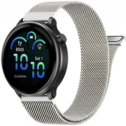 Premium 20mm Metal Magnetic Quick - Release Stainless Steel Mesh Strap - 20MM (Silver)