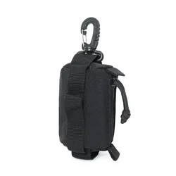 Compact Tactical EDC Pouch with Zipper - Versatile Key, Card, and Coin Holder Organizer (Black)
