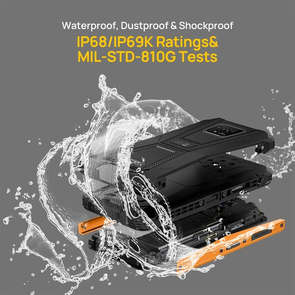 Ulefone Armor 8 Pro Waterproof Rugged Smartphones 6.1Inch Display Octa Core 8GB+128GB Android 11 Mobile Phone 5580mAh 16MP NFC
