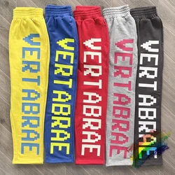 Puff print Vertabrae Letters Sweatpants Men Women 1:1 Best Quality Jogger Drawstring Pants