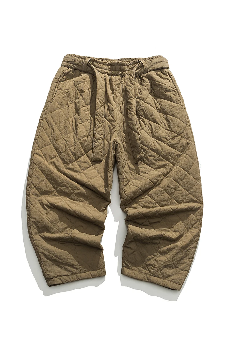Men jogger pants men harem pants men jogger sweatpants Autumn winter thick quilted harem pants men Chinese style warm trousers male Harajuku sweatpants jogging pants oversized