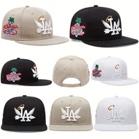 1/2/3/4PCS Fashion Unisex LA Embroidery Baseball Caps Los Angeles Snapback Hat Angel Wings Hip Hop Caps Outdoor Adjustable Hats 2