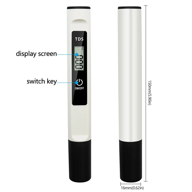 0-9990PPM TDS-M3 Water Detection Portable Pools Digital Water Quality Monitor Multifunctional Water Purity Temperature Meter