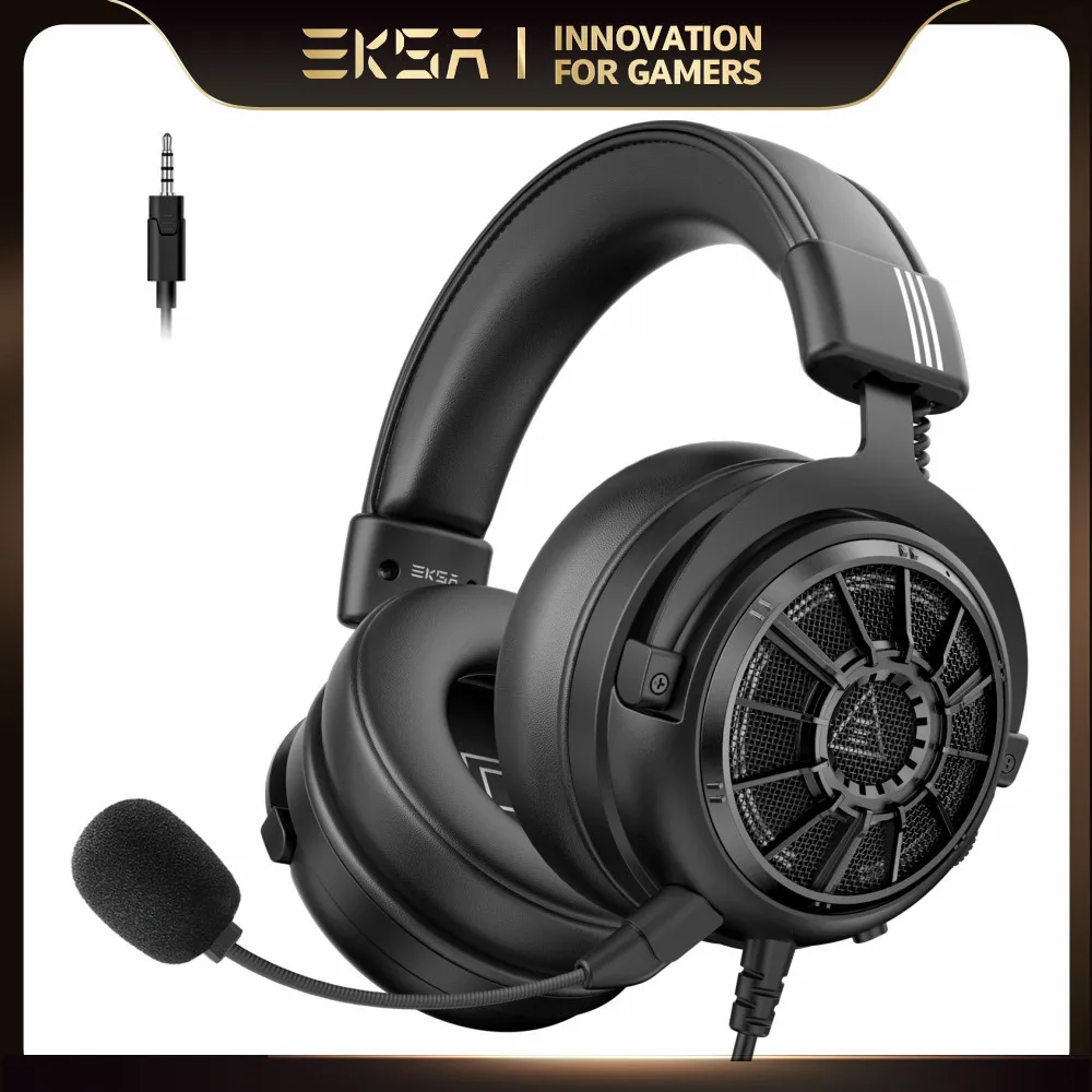 

EKSA E5000 Wired Headset Gamer 3.5mm 3D Stereo Surround Gaming Headphones for PC/PS4/PS5/Xbox with Microphone Over-Ear Earphones