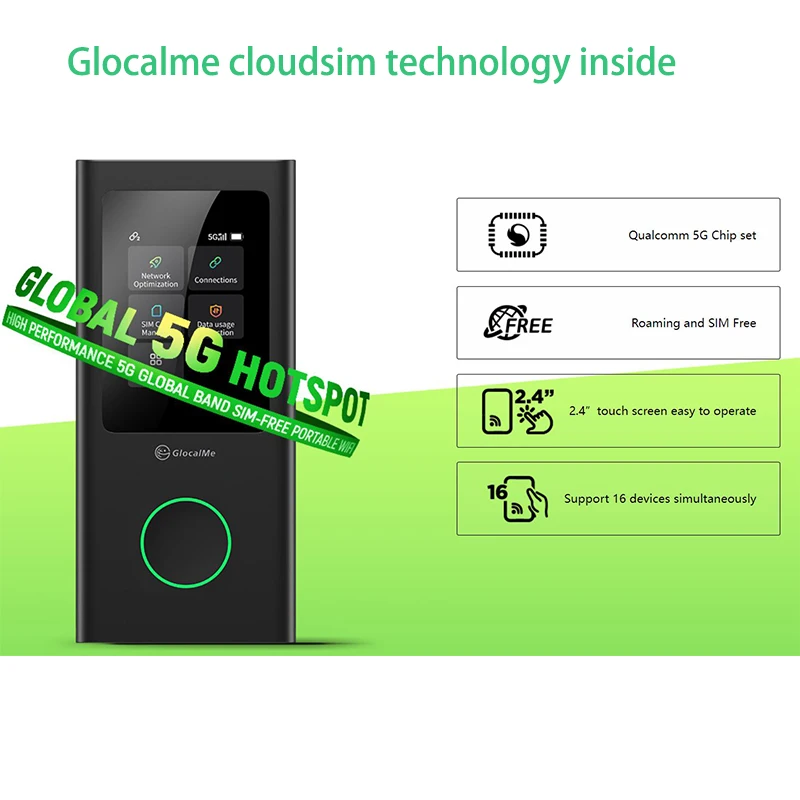 GlocalMe U50 Numen Air 5G Global Freq Router High Speed