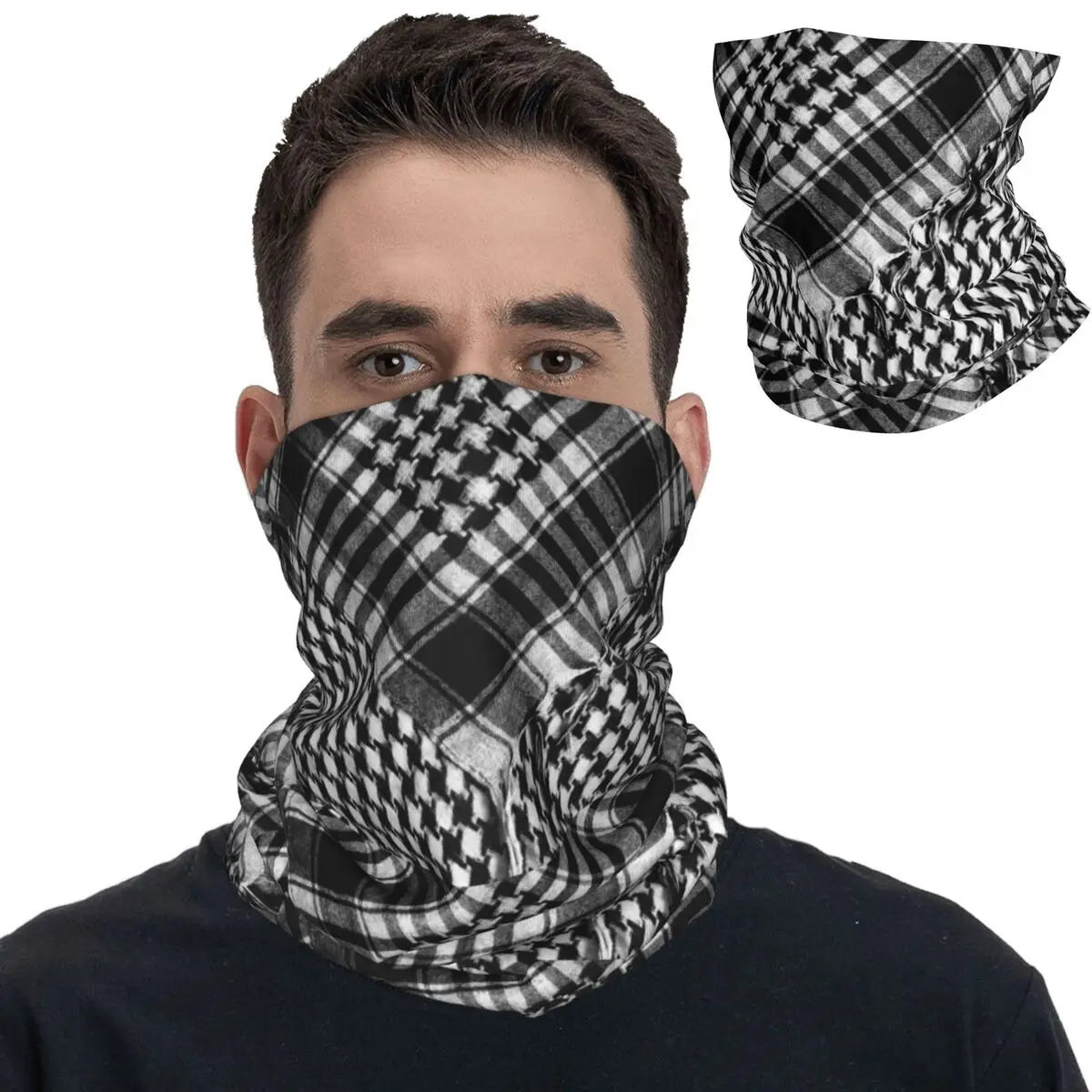 

Shemagh Tactical Bandana Arabic Palestine Bandana Neck Gaiter Printed Palestinian Mask Scarf Warm Headwear Riding Unisex Winter