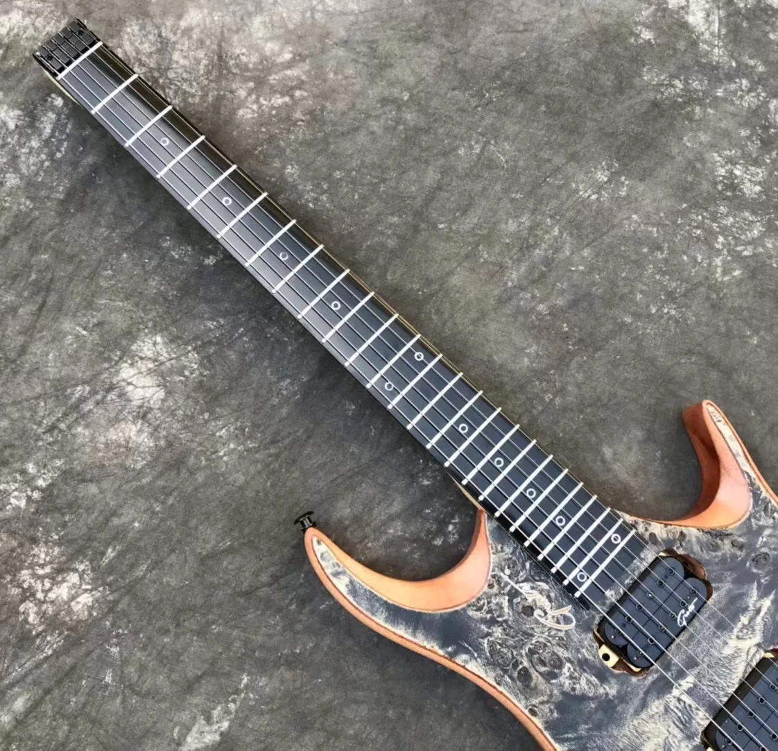 guitarra-el-trica-headless-hexagonal-camada-de-superf-cie-preta