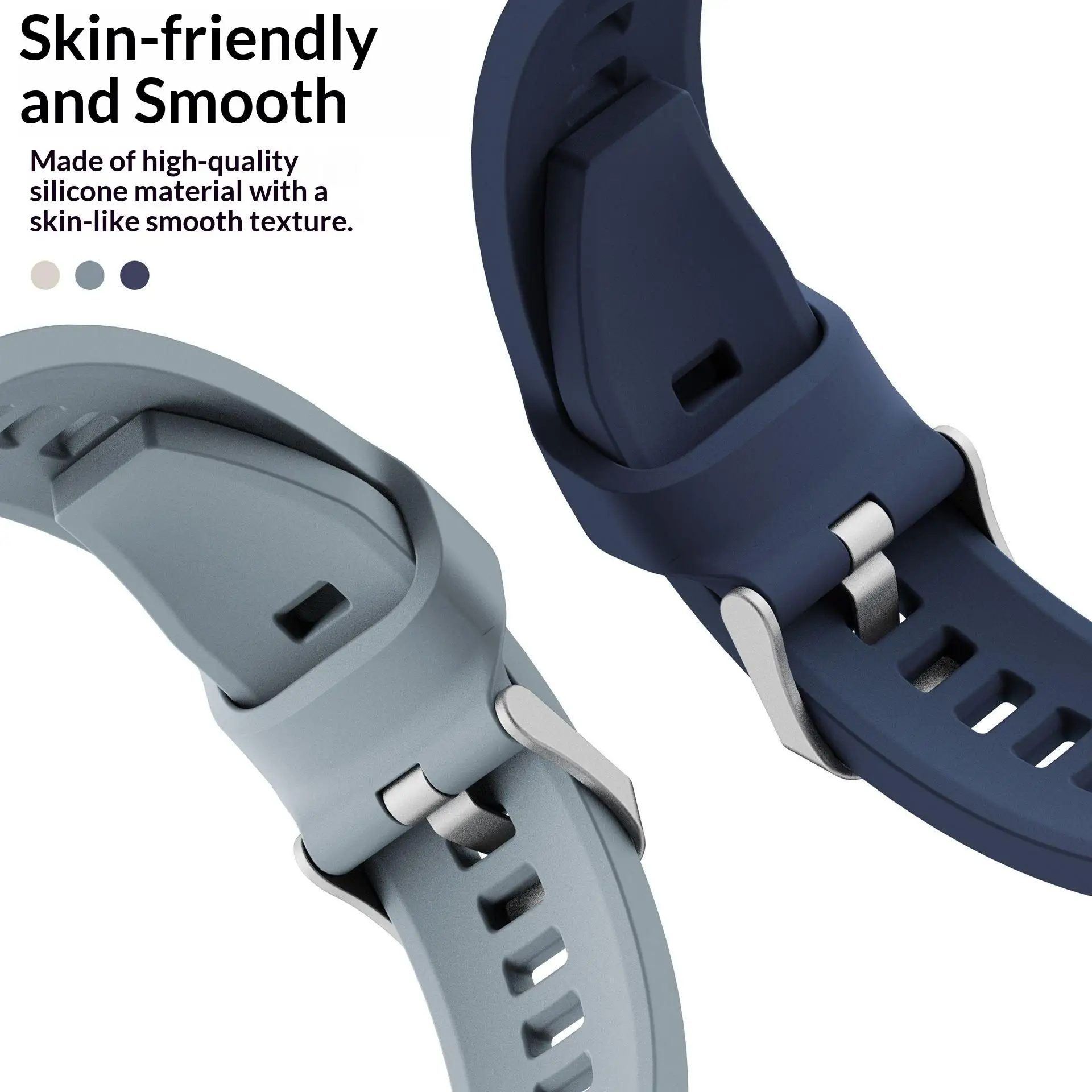 Premium Silicone Sports Band - 22mm Watch Strap Bracelet Accessory