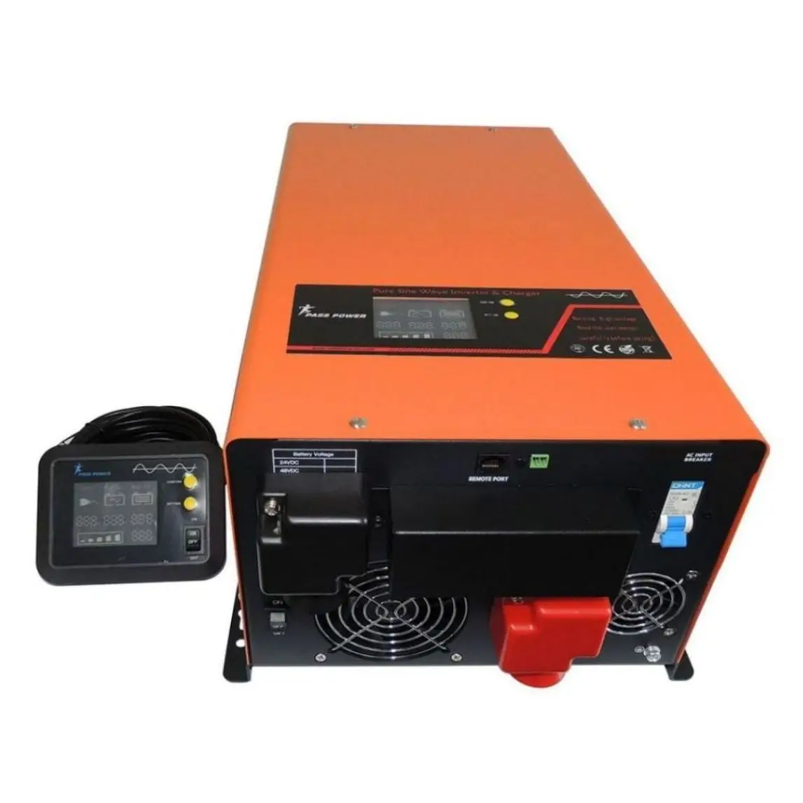 

5000w solar inverter with three temperature control cooling fan and battery charger built in for solar paneland solar system