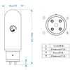 PSVANE 845B Vacuum Tube Instead of 845 845C 845-T WE845 Precision Matching Original Authentic for Vacuum Tube Amplifier 6