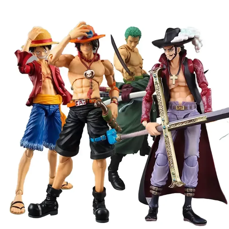 

One Piece Figures Luffy Roronoa Zoro Ace Variable Articulated Movable Joints Action Anime Figure Collection Model Toys Gift