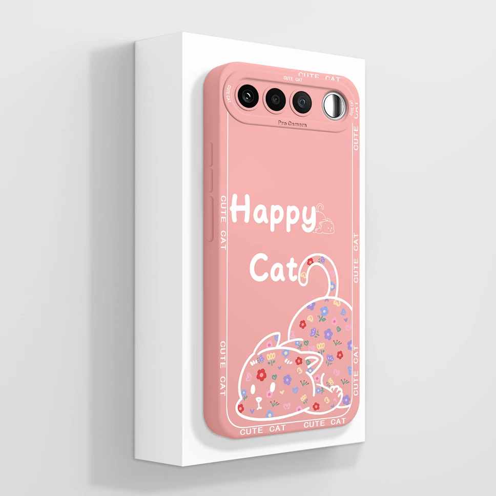 Aesthetic Floral Liquid Silicone Camera Protective Case - Soft & Smooth Cover