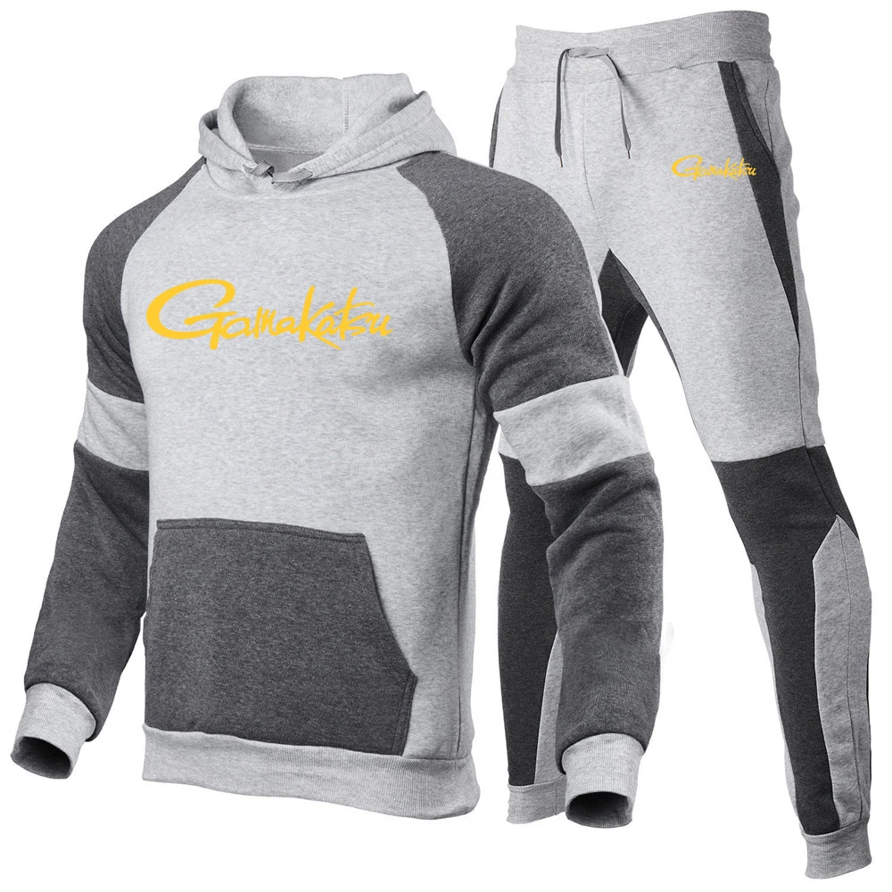 Men's Spring Autumn Zipper Hoodies Sweatpant Sports Comfortable Suit