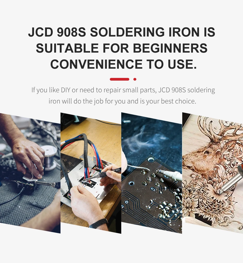 JCD Electric soldering iron 80W LCD Digital Display Adjustable temperature soldering iron tips 220V/110V Welding solder tools portable stick welder