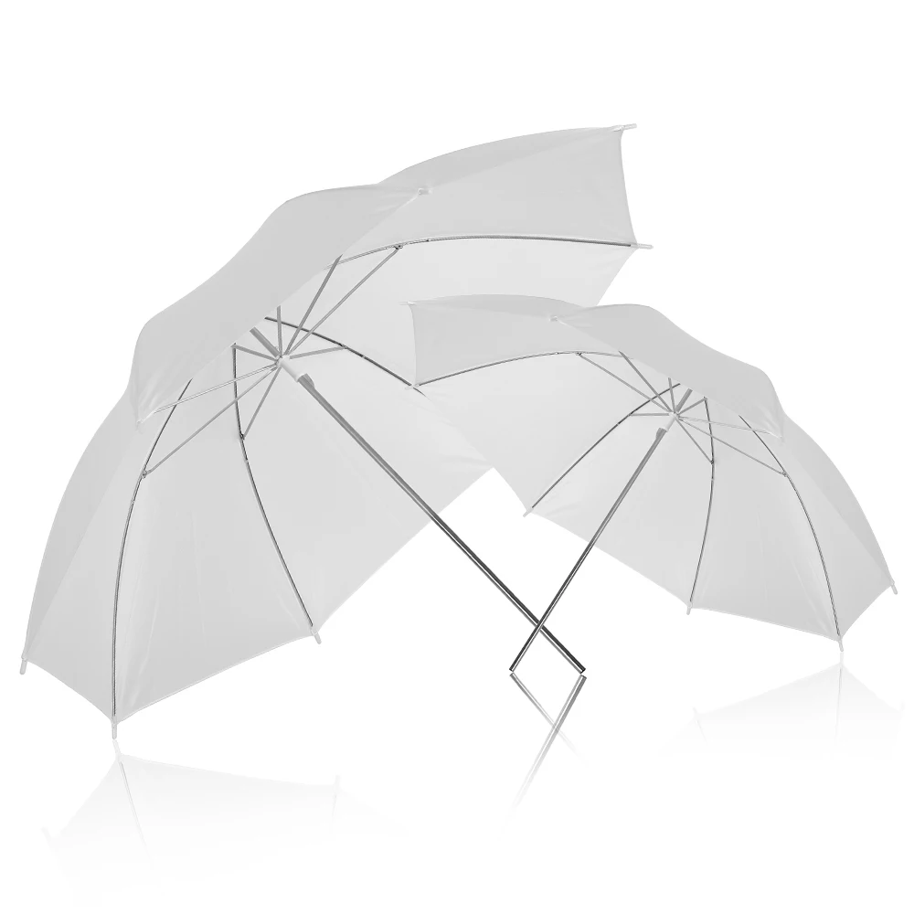 Reflective Umbrella Photo Studio Set 33' 84 cm Silver White Soft Light Umbrella + Dual-use 4 Pieces Photography Accessories camera umbrella