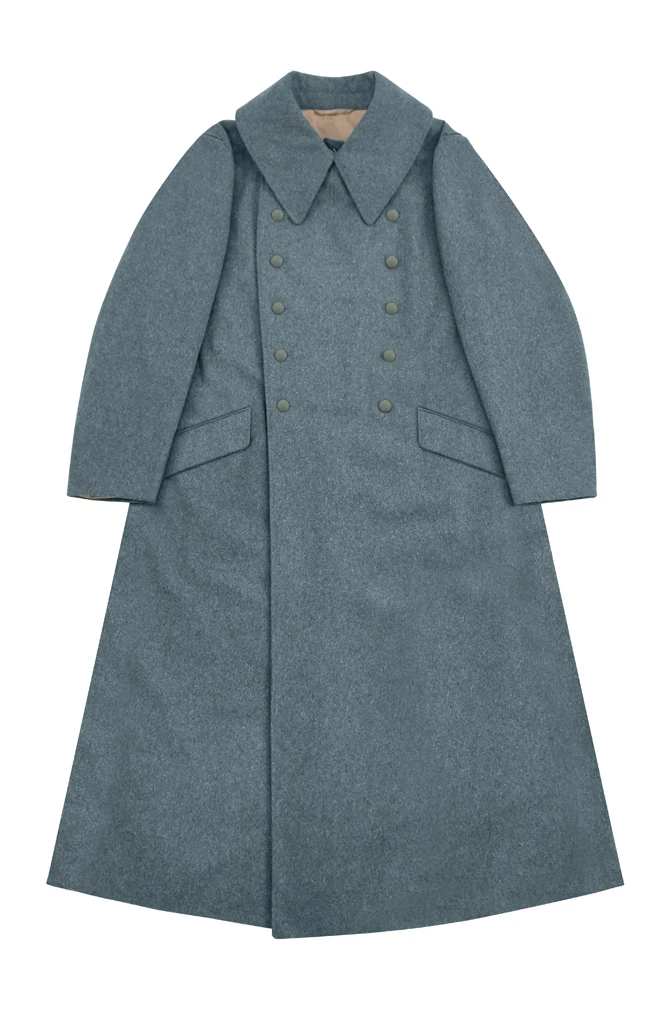 Guga-016 Wwii Tedesco M45 Heer / Elite Em Greatcoat In Lana Da Campo Italiano
