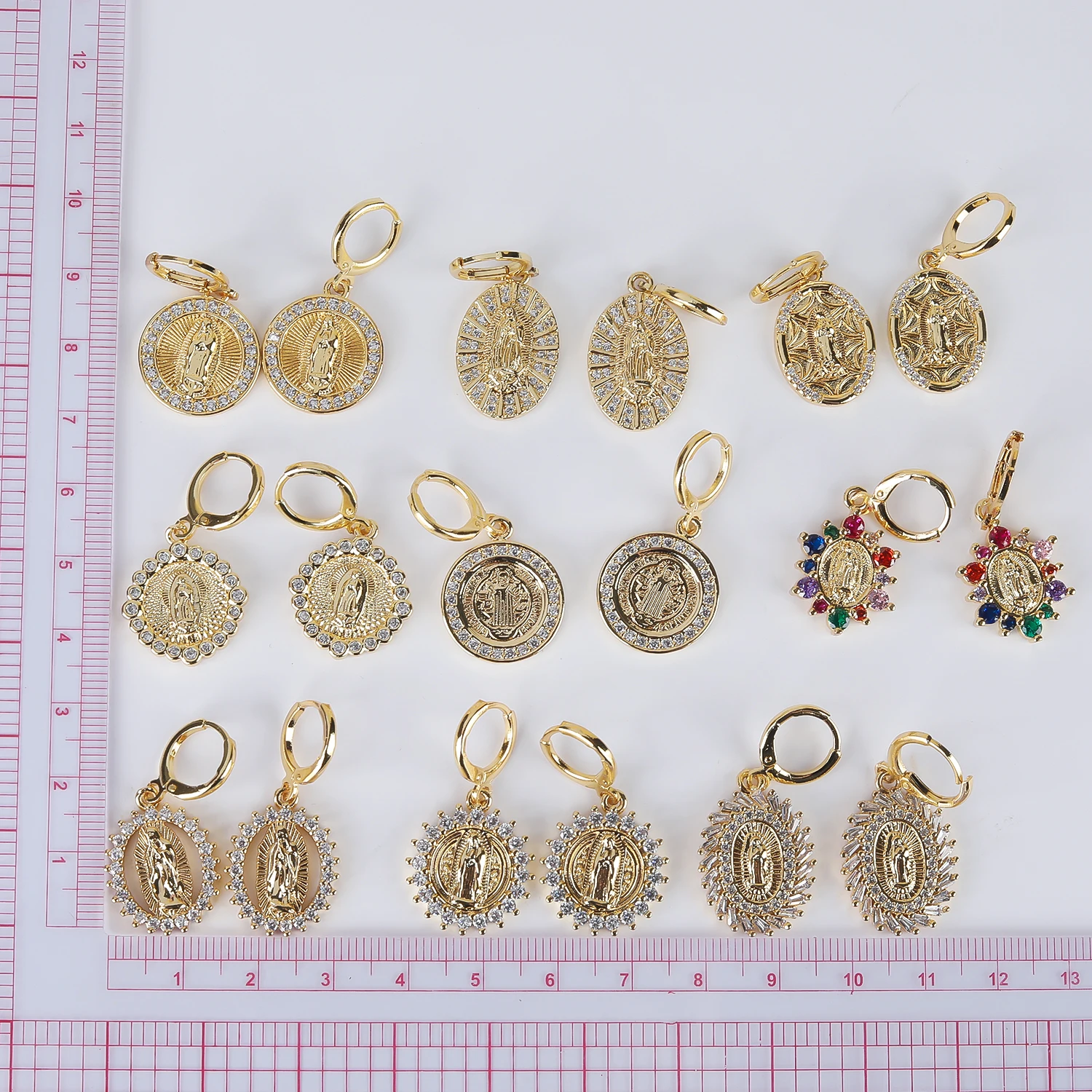virgin mary earrings