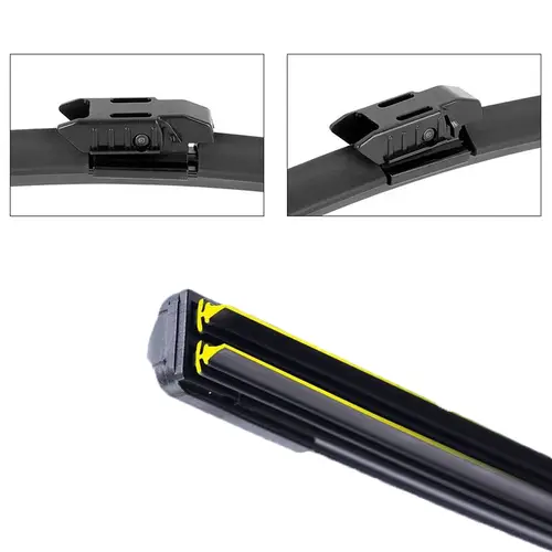 Car Windshield Wiper blades Universal Soft Double layer Rubber Frameless Bracketless car wipers 14" 16" 19" 20" 21" 22" 24"26" - Image 19