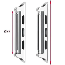 Premium Stainless Steel Connector Adapter for 42mm-44mm-45mm-49mm (Silver 1)