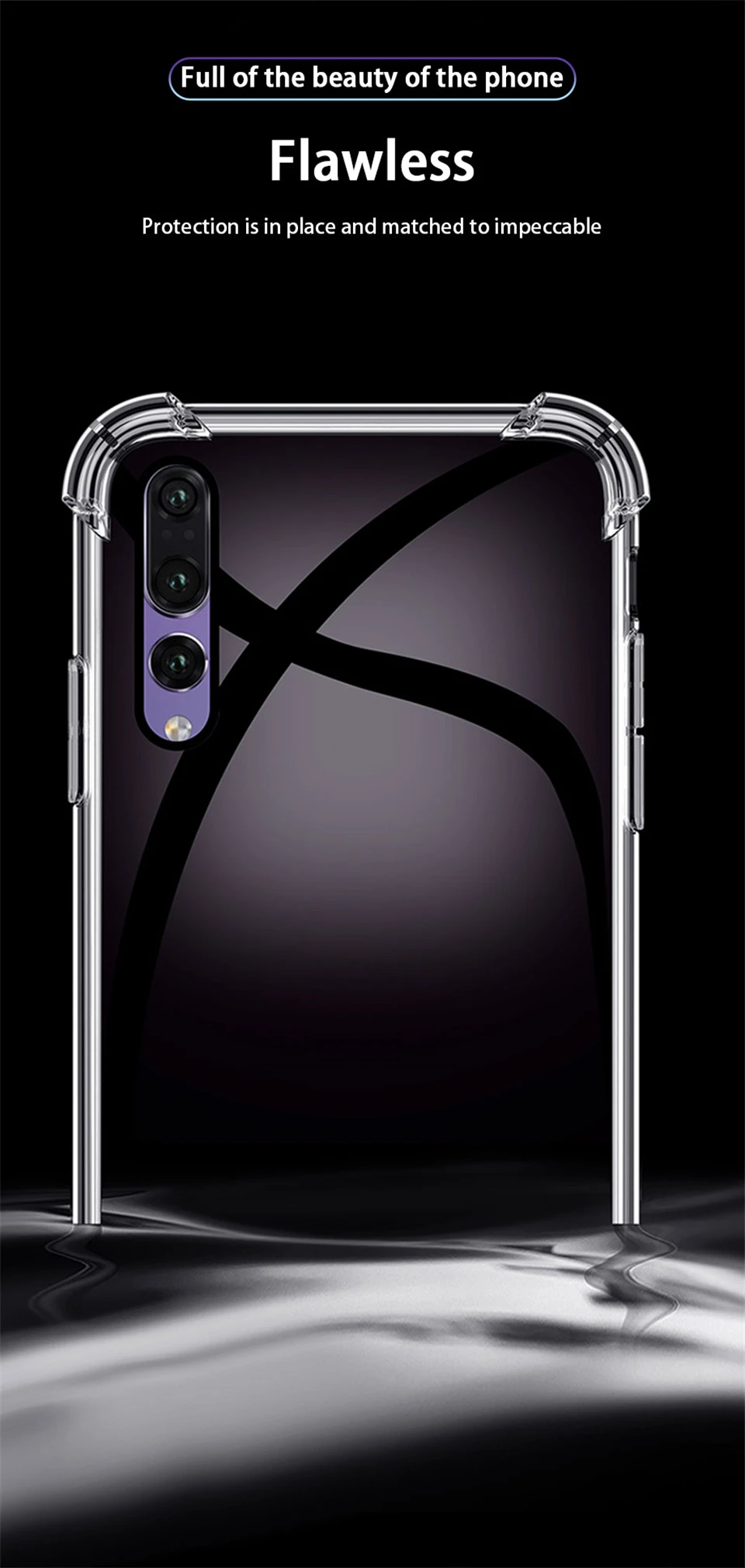 كفر شفاف مقاوم للصدمات لهواتف هواوي P30 P40 P20 P50 Pro Lite وHonor 50 60 Pro وMate 10 20 30 Lite وP Smart 2019 - صورة المنتج 7