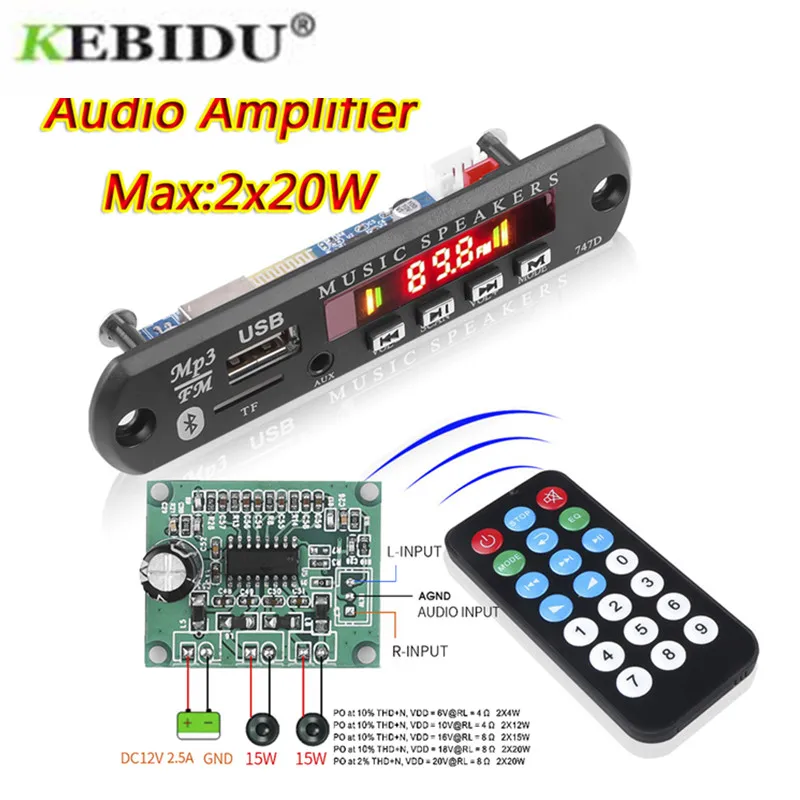 12VCarMp3PlayerBluetoothDecoderBoardCardReaderMp3Bluetooth