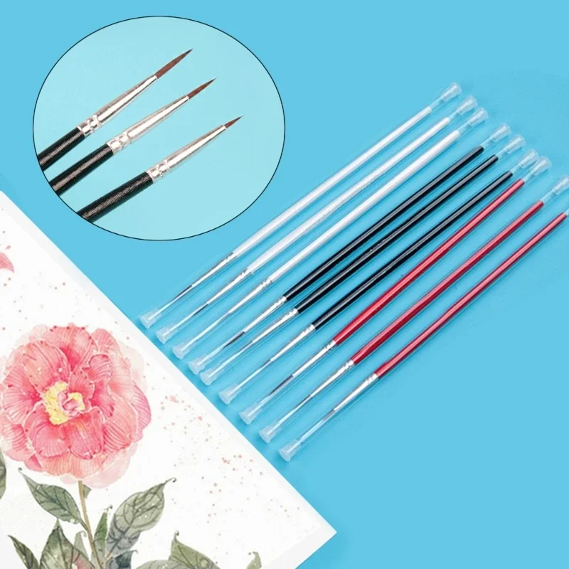 Set Pennelli Per Modellini Set 21 Pennelli Miniature E Modellismo - Per Acrilico, Acquerello E Dipinto Dettagliato Set Pennelli Pittura - Foto 4