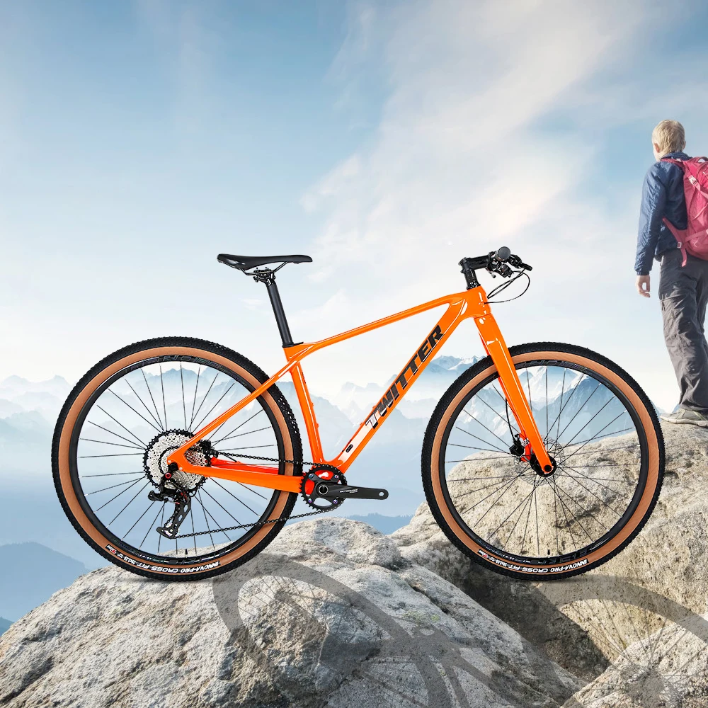 Twitter M6 Full Carbon Fiber 148 Frame 29 Pollici Mtb Rigido Mountain Bike Senza Sospensione Biciclette Idrauliche A 12 Velocità