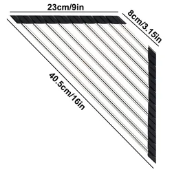 Foldable Stainless Steel Triangle Dish Drying Rack and Kitchen Sink Organizer (Black)